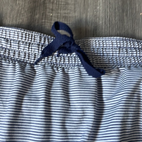 Duluth Trading 2X skirt skort womens plus walking casual blue white stripe green - Picture 2 of 13